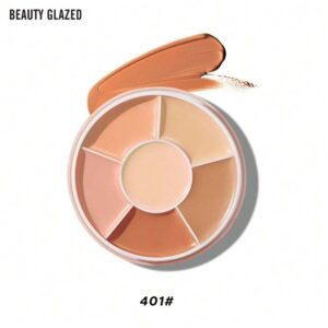 beauty glazed مجموعة 6 ألوان من الكونسيلر، تغطي الهالات السوداء والبثور والبقع والتشكيل الوجهي